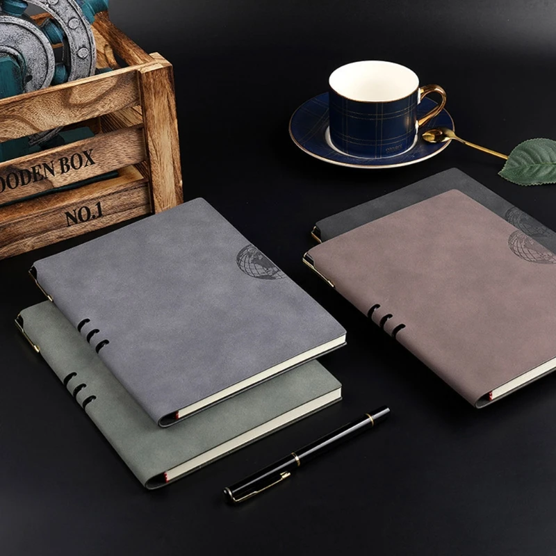 PU Leather A5 Notebook Notepad Diary Business Journal Planner Agenda Organizer Note Book Office School Supplies