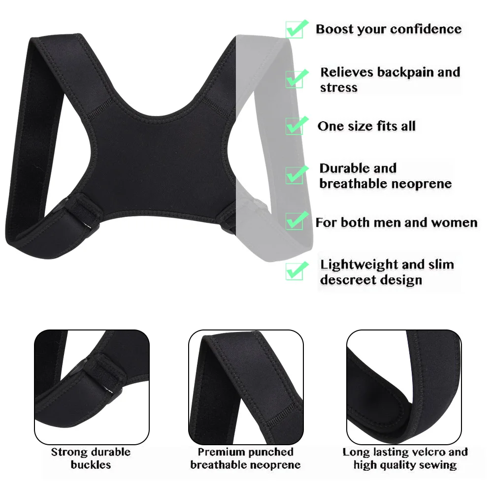 Posture Corrector Fracture Support Back Shoulder Correction Brace Belt Strap