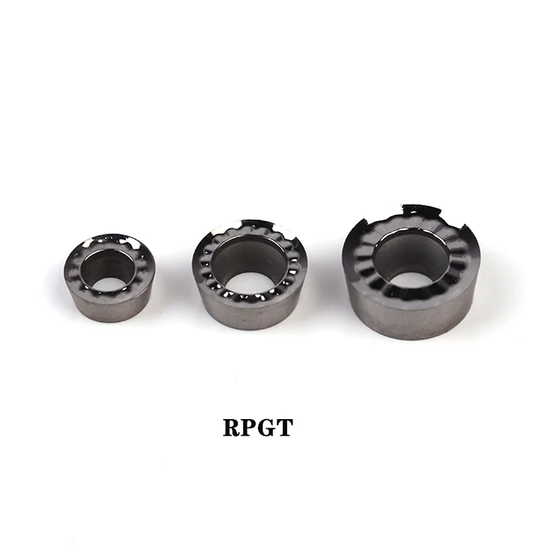 10 pz RCGT0803 RCGT1003 RCGT10T3 RCGT1204 RPGT0803 MOE AK H01 inserto in metallo duro tornio CNC strumento di fresatura RCGT RPGT lama per alluminio