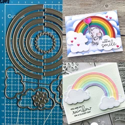 Lucky Goddess Metal Cutting Dies Rainbow sun clouds diy Scrapbooking Photo Album Decorative Embossing Paper Card Crafts Die