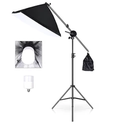 Boîte à lumière avec trépied en C, support HONArm, studio photo, sac de sable flexible de 1.4m, prise en charge de l'éclairage, photographie, flash de téléphone, 2m