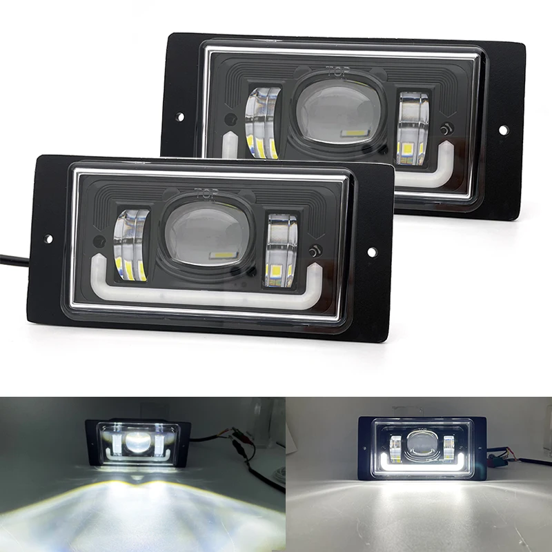 1pair for Vaz 2114 van Chevrolet Waterproof 12V 6000K Led Fog Light fog Passing Light for lada 2110 -2117 cars front fog Lamp .