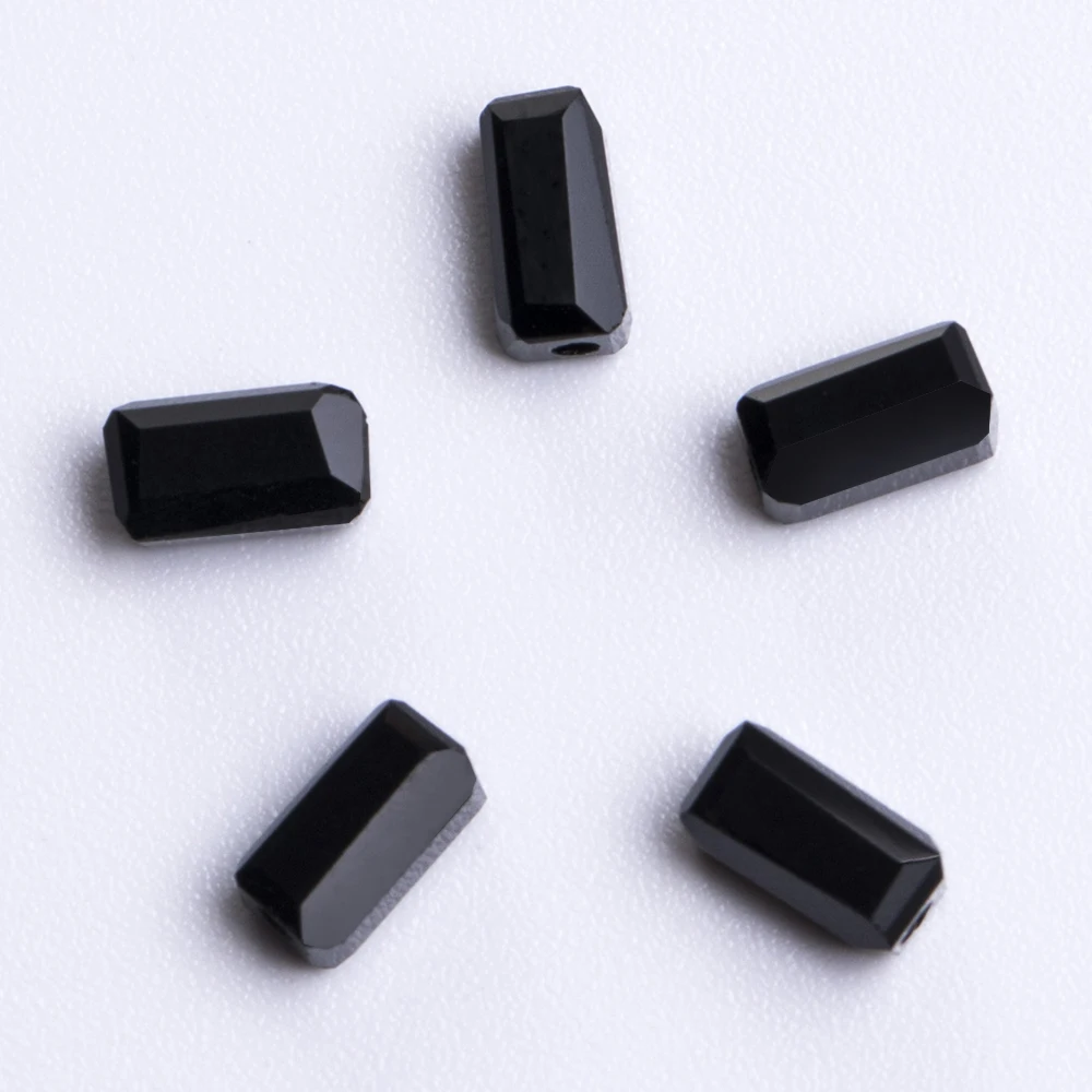 100Pcs/Lot 2*4MM Long Square Glass Spacer Beads For DIY Needlework Jewelry Making Accessories Rectangle Austrian Crystal Beads