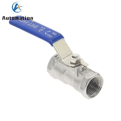 SS 304 Stainless Steel one-piece  Ball Valve Female Threaded 1/4