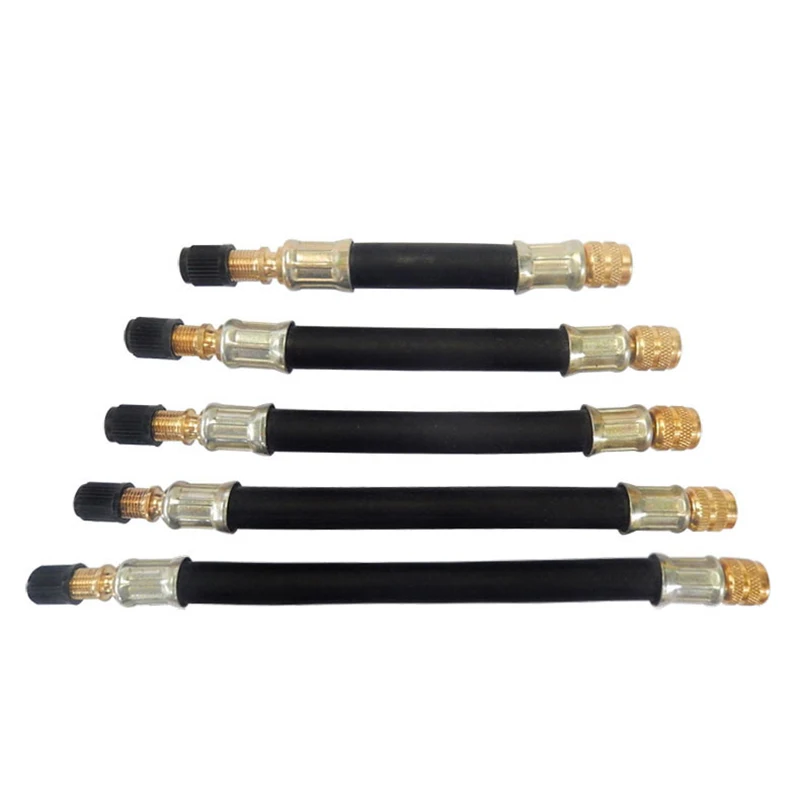 Bicycle Valve Stem Extension Bicycle Pump Extension Pipe Motorcycle MTB Road Bike Schrader Valve Adapter Car Scooter Accessories