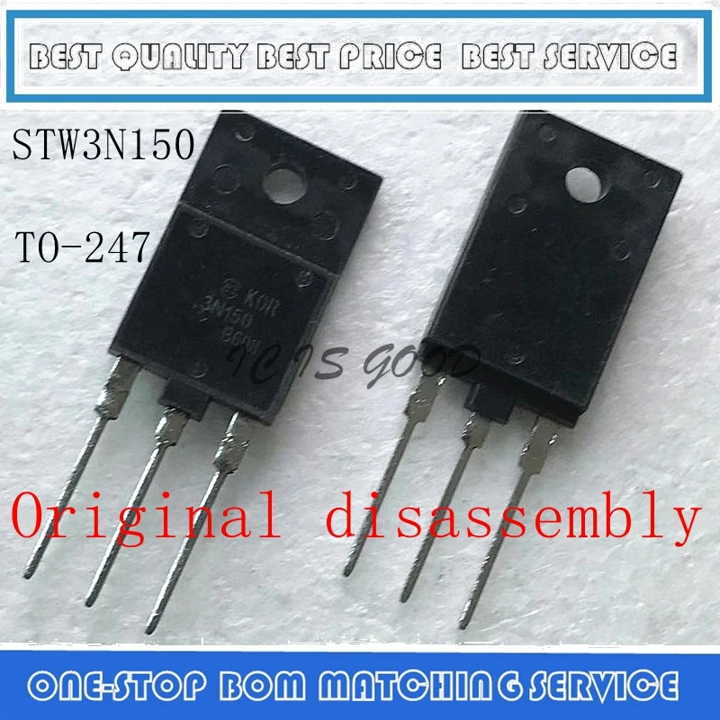 5PCS-30PCS Original disassembly STW3N150 3N150 TO-247 replace K2225