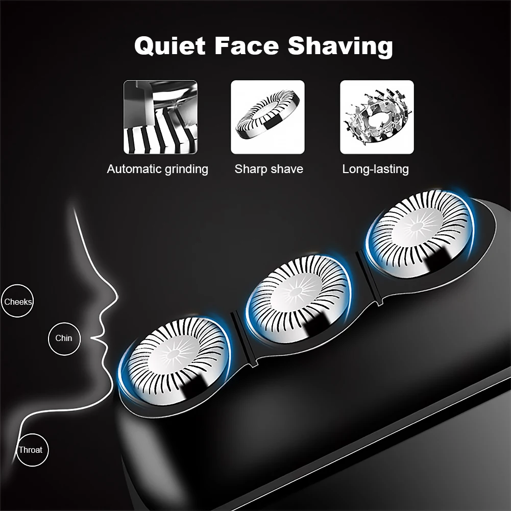 Mini Men golarka elektryczna trymer do brody maszynka tłokowa Mini kieszeń Slim folia Remover golenie twarzy maszyna USB akumulator