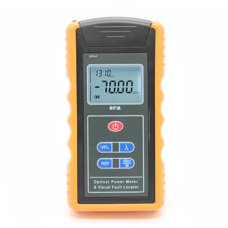 2 in 1 fuctions TM203N-A-V10 FC SC VFL Power Meter 10mw VFL 650nm & OPM Optical Power Meter 6 wavelength -70~+10dBm -50～+26dBm