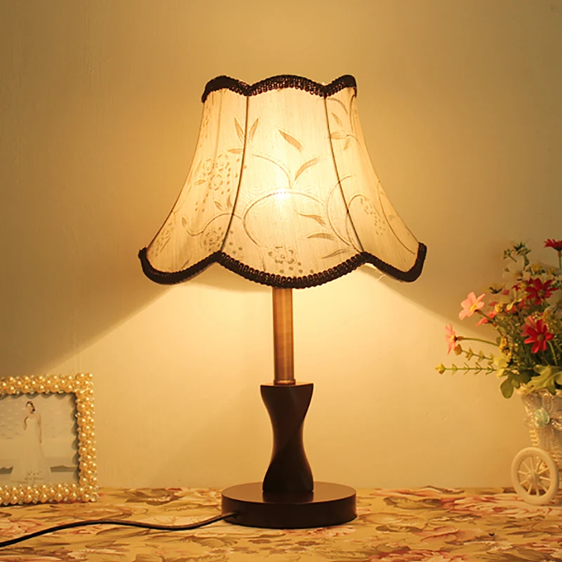 

Wooden Table Lamp Simple Bedroom Bedside Lamp Hotel Guest Room Table Lamp Home Decoration Lamp