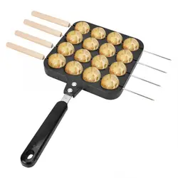 Sartén antiadherente Takoyaki para cocina, molde de formas para hornear, máquina para hornear pulpo, 16 agujeros