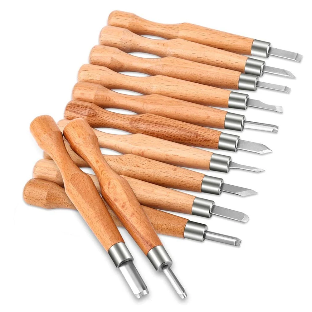 

Hardwood Carving Tools Carbon Steel Graver Set Hand Chisel Engraving Knife Wooden Sculpting for Sculpture Beginners Professional