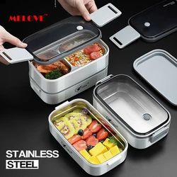 304 Stainless Steel Insulated Lunch Box For Student Office Worker Lunch Box Tableware Breakfast Boxes Food Container Storage