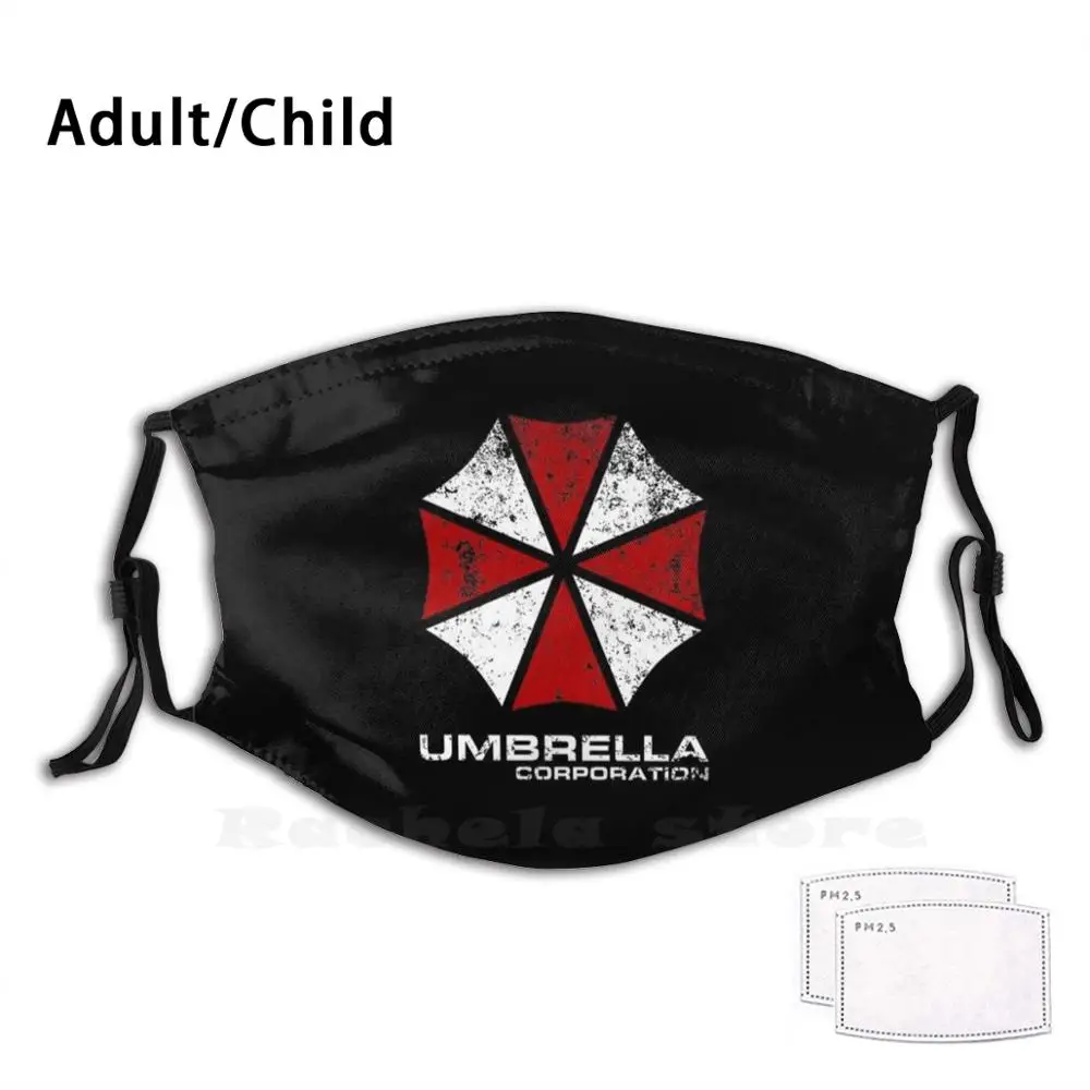 

Umbrella Corporation Print Washable Filter Anti Dust Mouth Mask Umbrella Horror Video Game