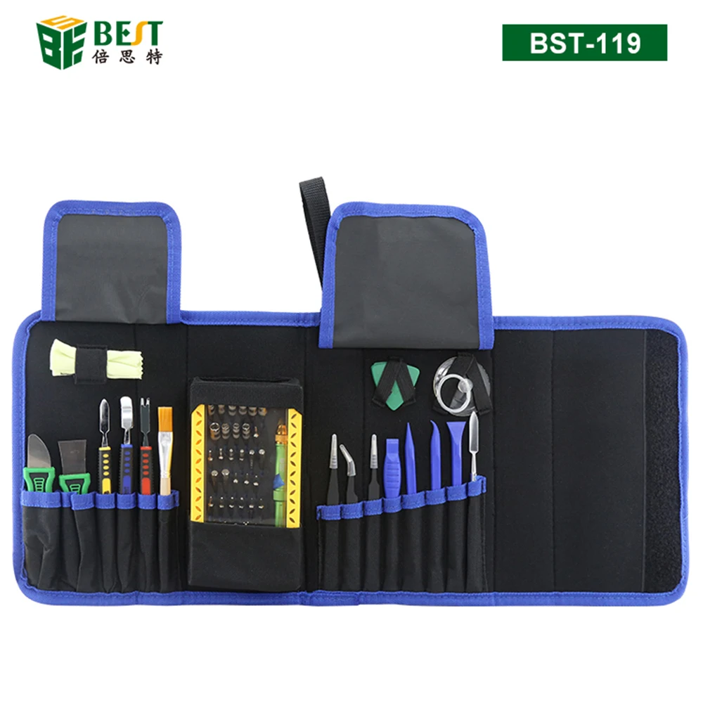 

64 in 1 Precision Screwdriver Set Metal Pry Tweezers with 41 Bits Repair Tool Kits for iPhone XR iPad Tablet Laptops PC Camera