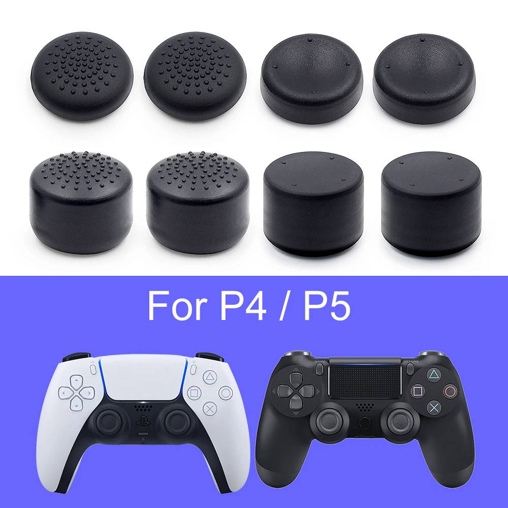 8Pcs PS5 Controller จุดซิลิโคนเพิ่ม Anti-Slip Thumb Stick Grips ปุ่ม Caps สำหรับ Playstation 5 /PS4