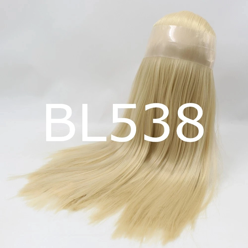 DBS Blyth boneca peruca gelada, apenas rbl couro cabeludo e cúpula, cabelo liso para DIY, anime personalizado