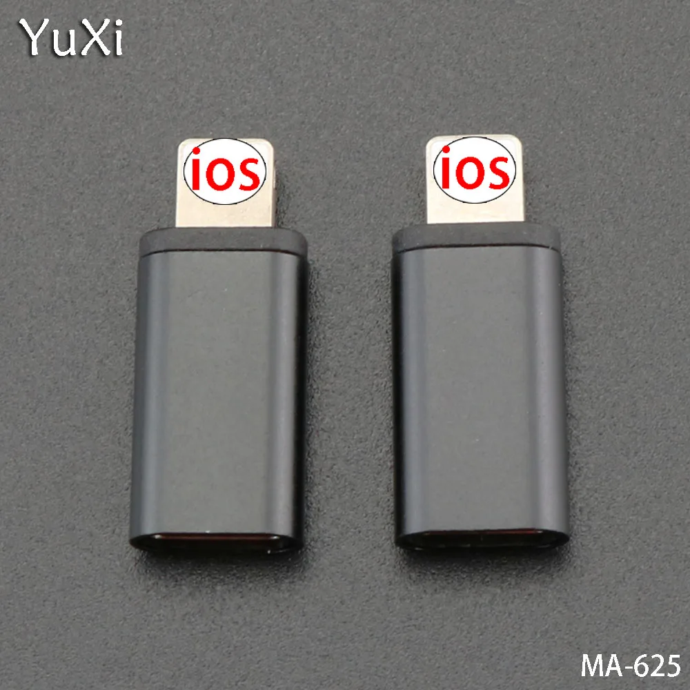 YuXi 4PCS/lot USB OTG Adapter Type C To Apple male For iphone X XS XR 8 7 Plus 10 Lighting Sync Data Fast Charging Converter