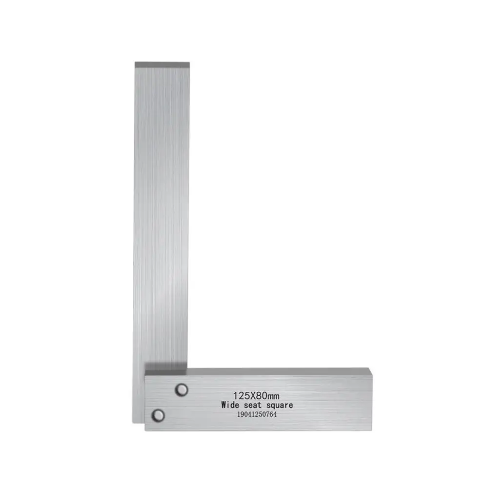 Carbon Steel 90 Degree Wide Seat Square Engineer Set Precision Ground Steel Hardened Angle Ruler Carbon Steel Measuring Tools