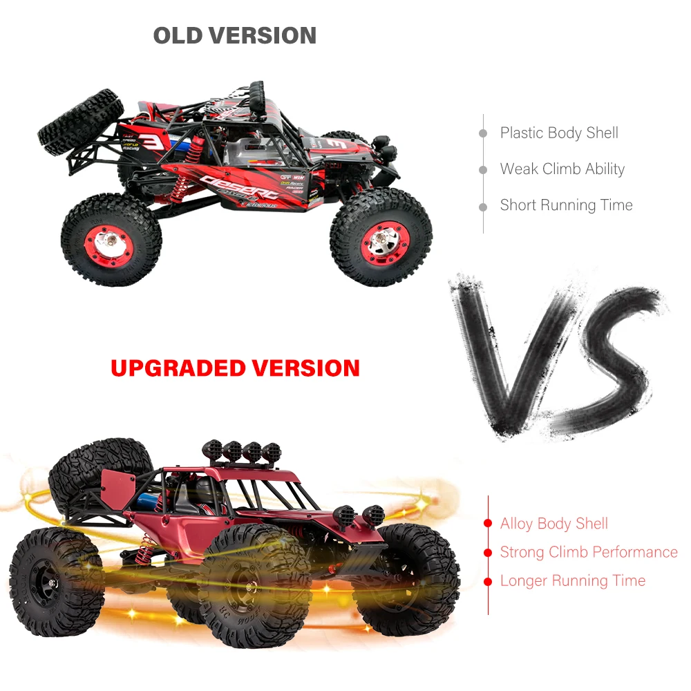 Feiyue FY03H RC Car 1:12 2.4Ghz 4WD Radio Control Car Brushless Motor Metal Body Shell Crawler Off-road Car RTR VS Wltoys 12428