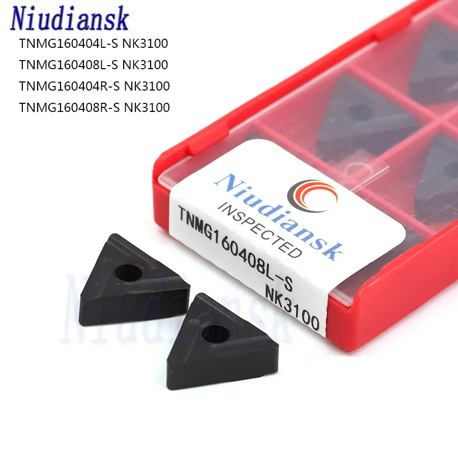 TNMG160404L-S TNMG160408L-S TNMG160404R-S TNMG160408R-S NK3100 100% Original Carbide Inserts High Hardness CNC For Steel Parts