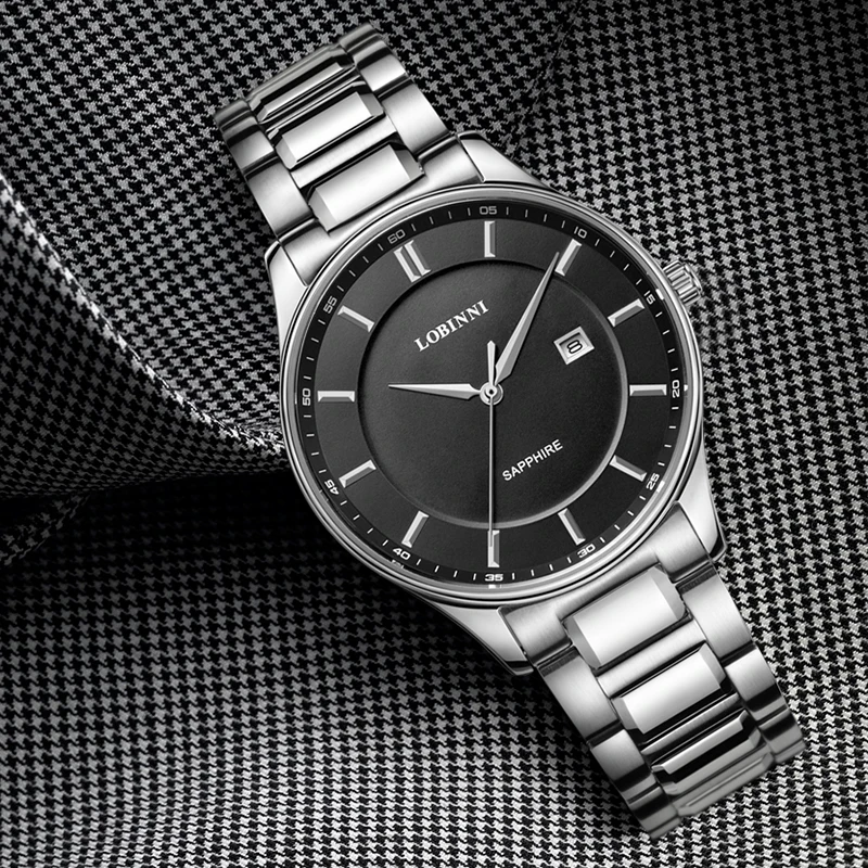LOBINNI Ultra-Thin 6 MM Men's Watch Switzerland Luxury Japan MIYOTA Quartz Movement Waterproof Sapphire Couples Clock L3005