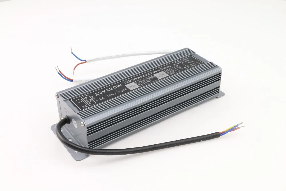 

new new LED Strip Power Supply 110V 220V 264 V to 12V 10 A LED Driver IP67 Waterproof Ultra Thin LED Light Transformer 120W