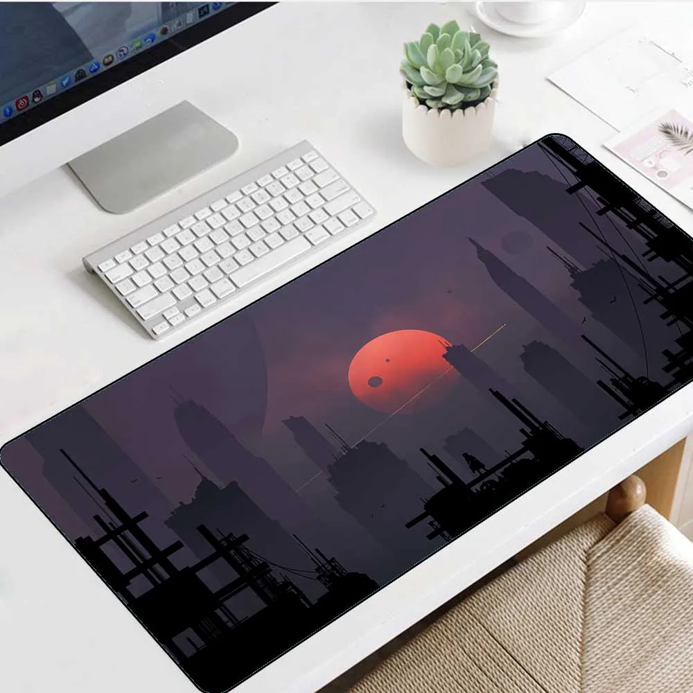 Large Gamer Mousepad Night Universal Non-Slip Rubber Gaming Mousepad Desk Mat Stylish and Comfortable Laptop 40x90cm 30x80cm