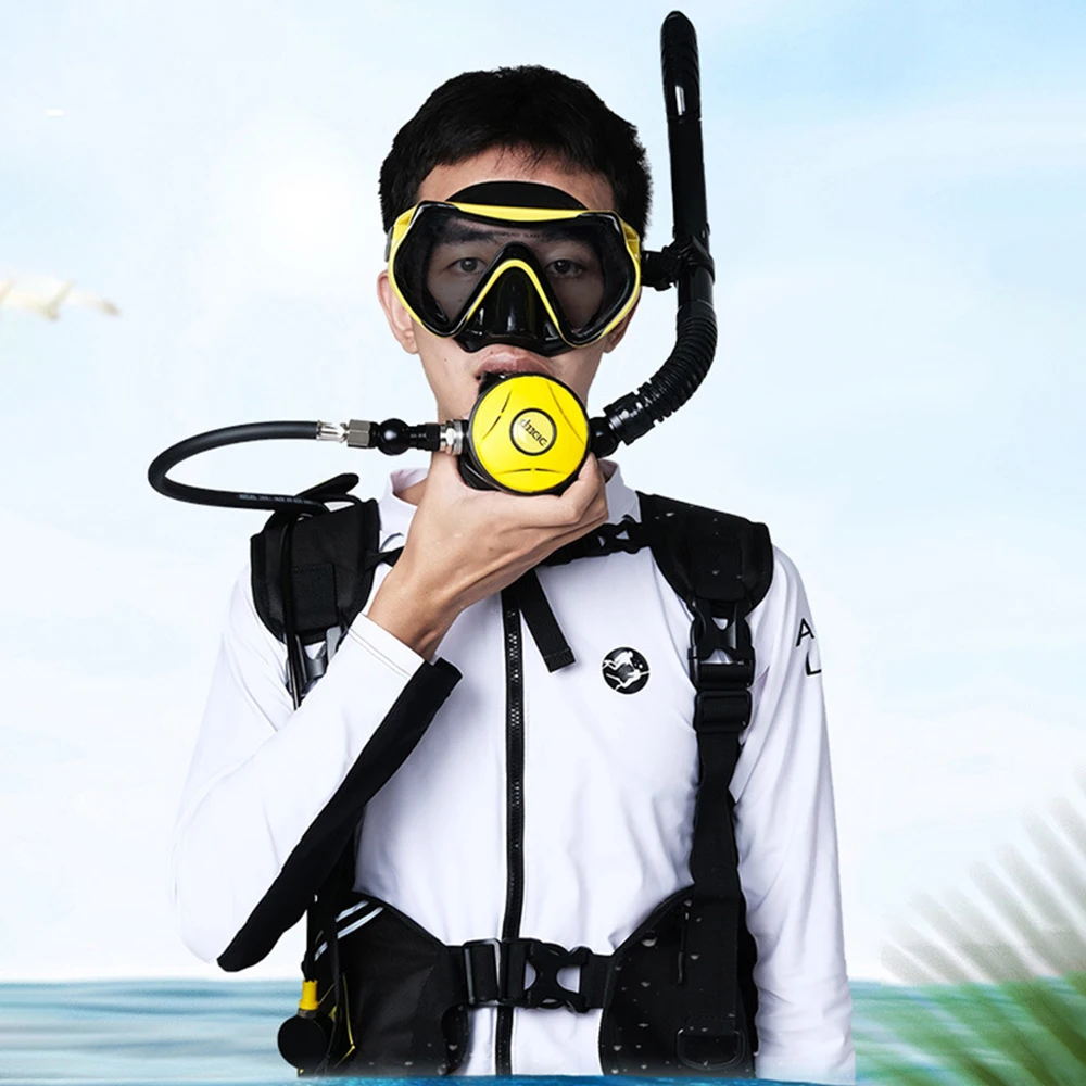 DIDEEP-X5000 Pro 2L Scuba Diving Tank, Vest Bag Adapter, Mini Oxygen Cylinder Set, Respirator Air Tank, Diving Equipment