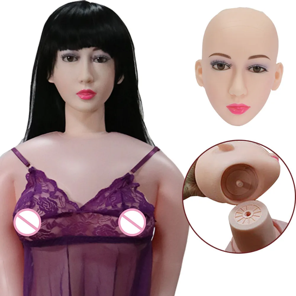 Sex Dolll Adult Inflatable Change Head Sexdoll Full Body Silicone Big Ass Vaginal Pussy Realistic Sex Toys For Male Robot Real