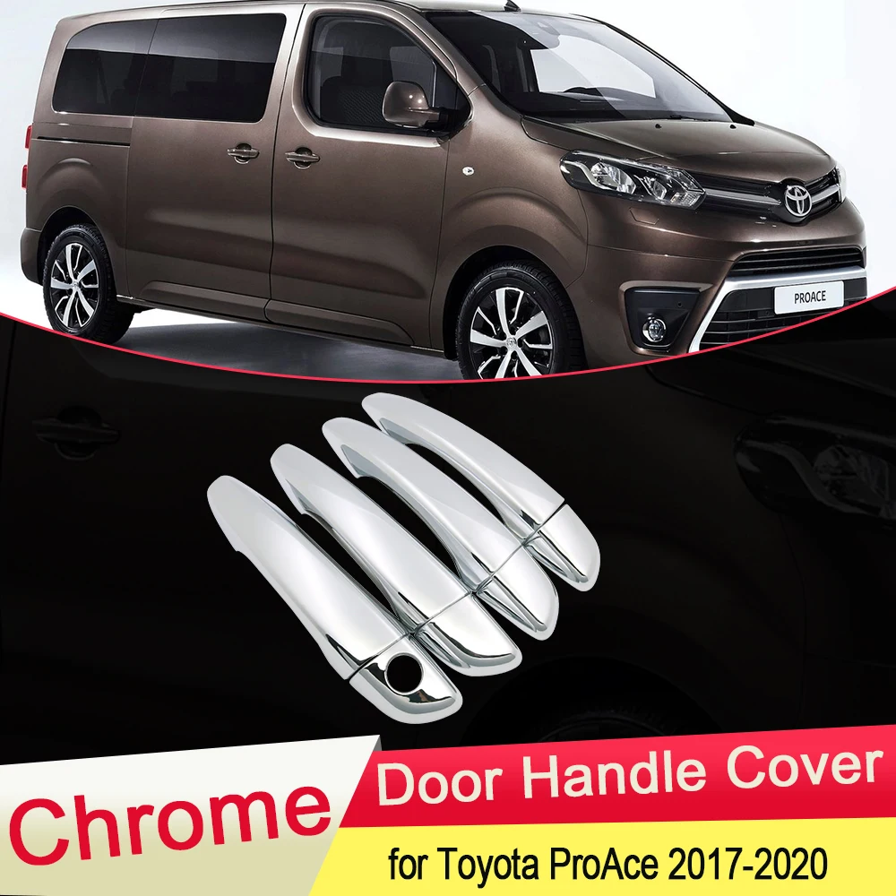 

Для Toyota ProAce 2017 2018 2019 роскошный хромированный чехол для дверных ручек внешняя отделка Крышка для автомобиля Стайлинг наклейки аксессуары ABS