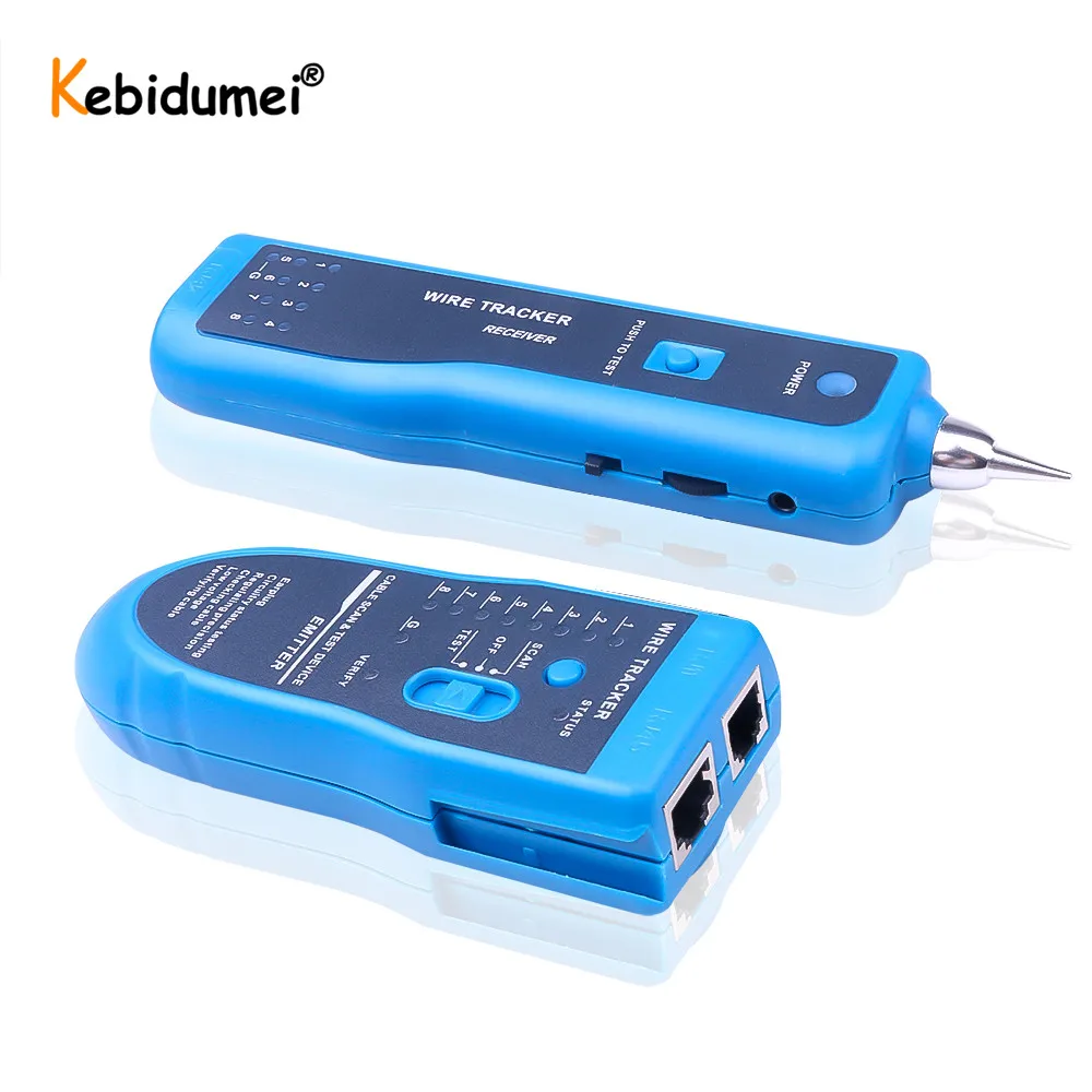 Kabel wykrywacz przewodów RJ45 Cat5e Cat6 przewód Lan Finder z tonerem RJ11 proszę kliknąć na Ethernet Tester kabla sieciowego LAN detektor linii Finder