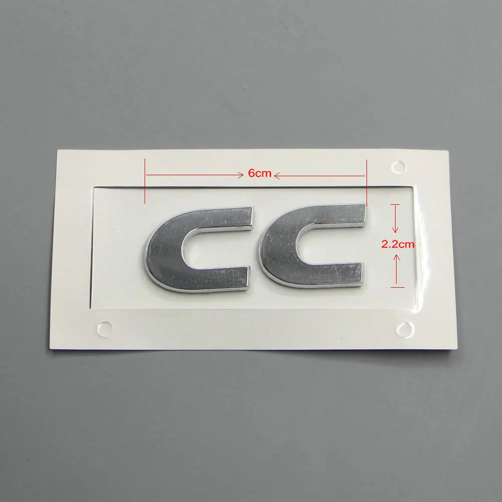 Apply to CC Trunk alphabet sticker CC alphabet ABS electroplated car logo Car sticker 35D 853 687