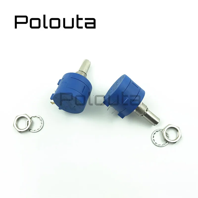 1 Pcs 1~100R Ohm 3590S-2 Multi-turn Precision Adjustable Resistance Potentiometers Three pin Wire-wound Potentiometer Knobs