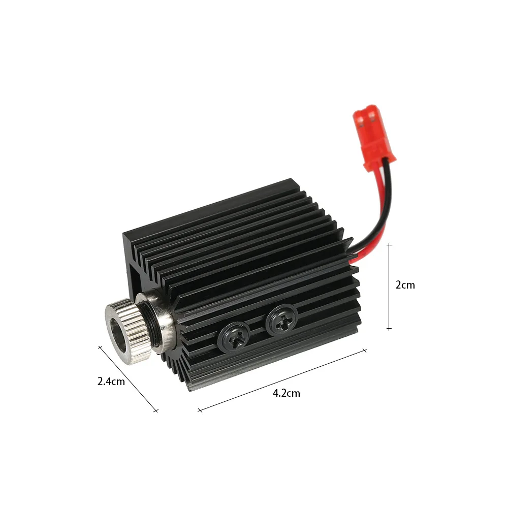 CNCレーザー彫刻用ドライバー付きレーザーヘッド,ブルーバイオレットライト,1000mW, 1500mW, 405nm