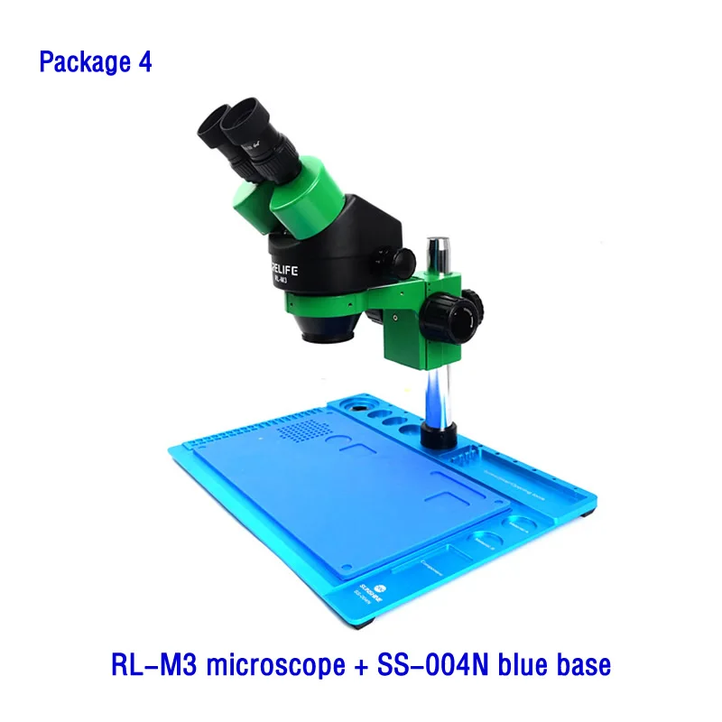 Microscopio binoculare Stereo trinoculare 7-45X lente d\'ingrandimento per microscopio con Zoom continuo per dispositivo di riparazione elettronica