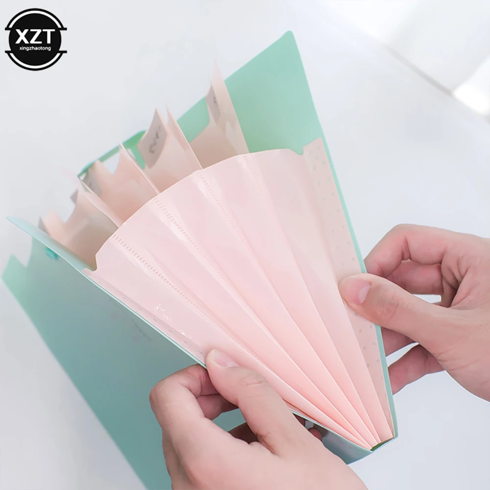 10 colori impermeabile A4 File Document Bag Pouch Bill Folder Holder Organizer Binder Carpetas File espandibile forniture per ufficio