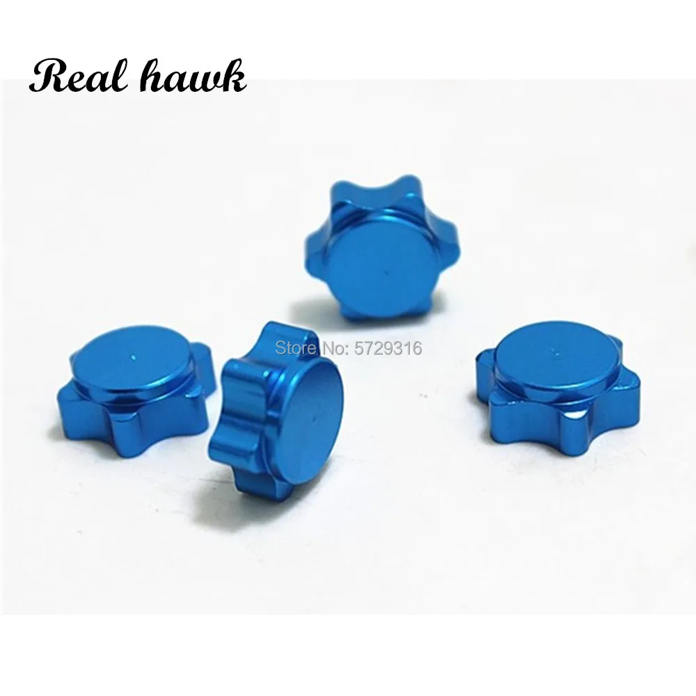 

4 pcs 17mm Wheel Hub Hex Nut Fine Anti-dust Cover for 1/8 RC Car buggy truck upgraded hop-up Parts HSP Axial HPI Trax