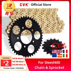 CVK 1 Set Front and Rear Gear Sprocket Chain & DID Chain For Honda Steed Steed400 Steed600 400 600 Motorcycle Accessories