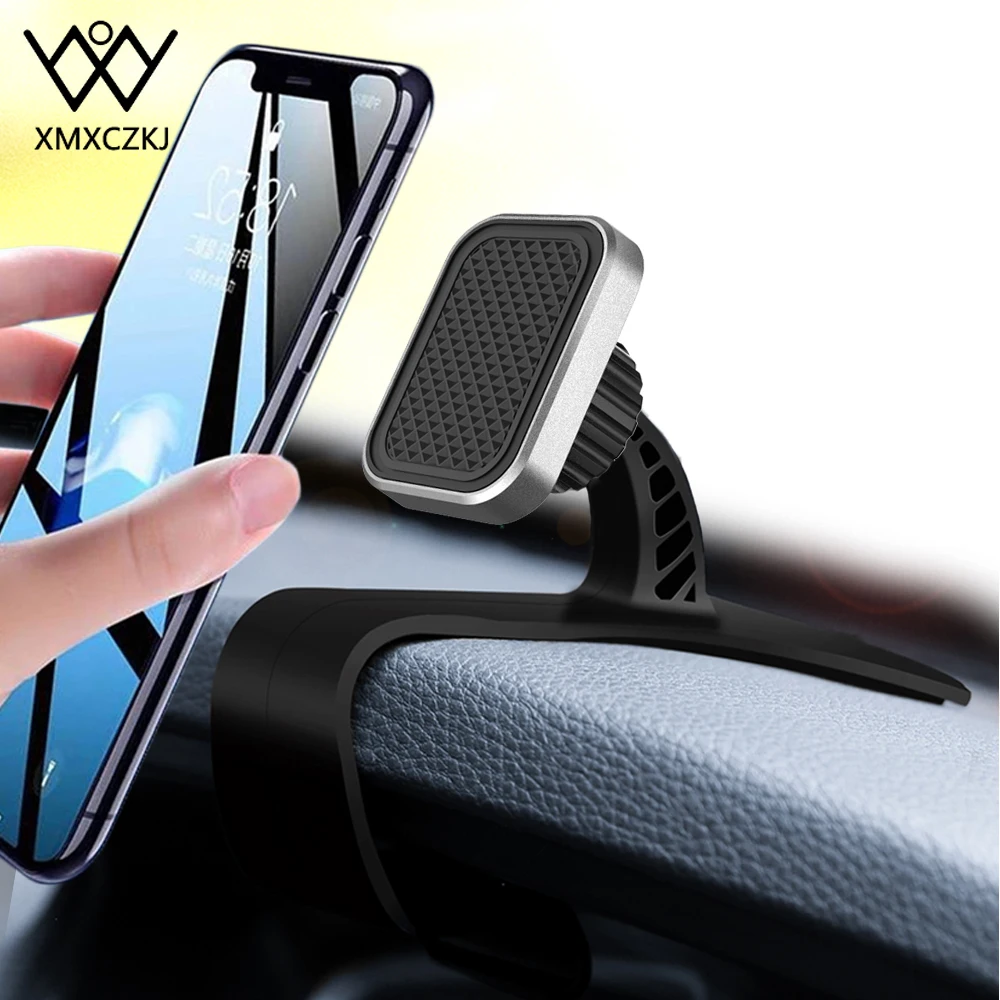 XMXCZKJ Magnet For Phone Car Holder Universal Car Dashboard Cell Phone GPS Mount Holder Stand Anti-skid HUD Design Phone Holder