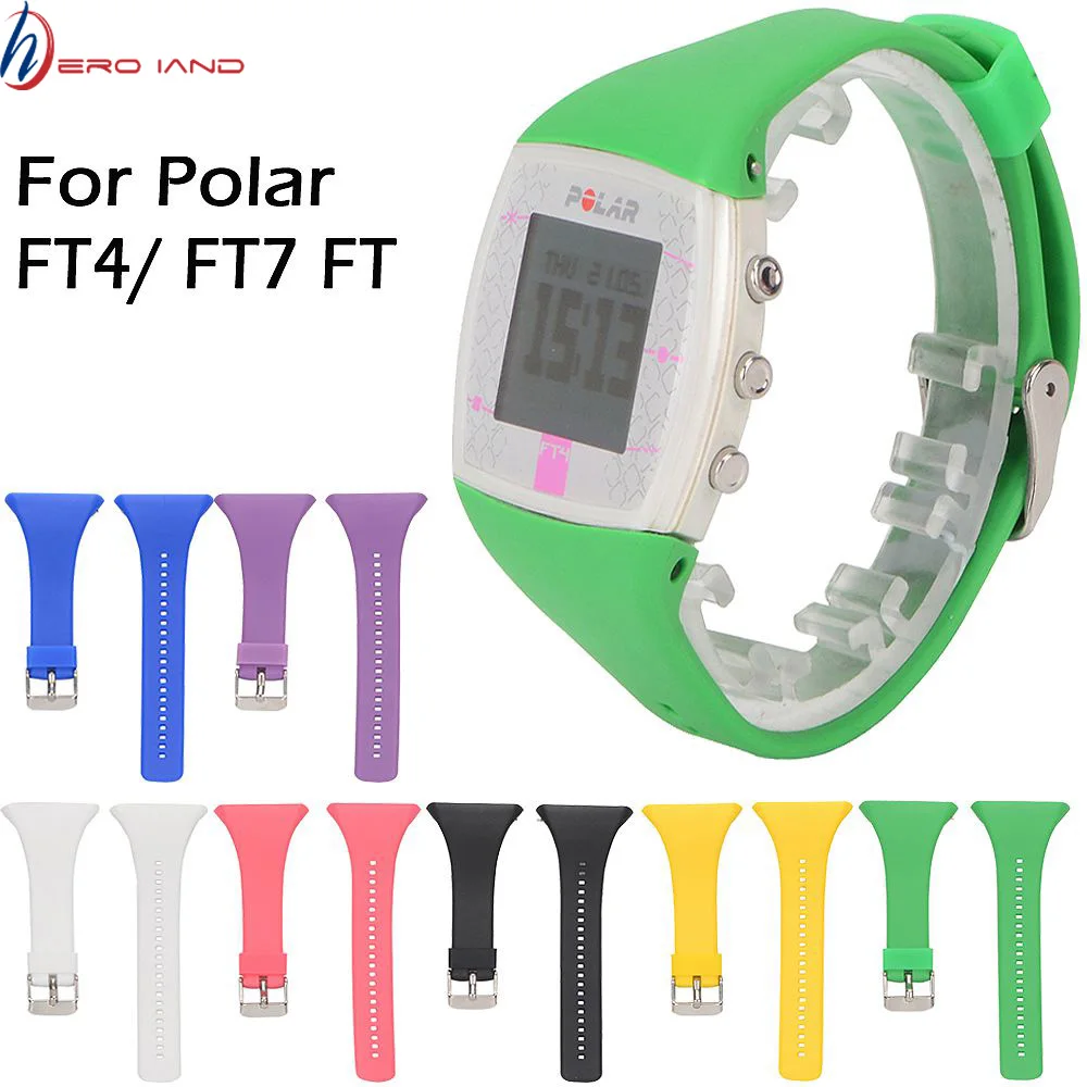 7 Colors Smart Watch Strap Band for polar ft4 ft7 Silicone Band Watch Strap Replacement for Polar FT4 FT7 FT Series Smart Bracelet