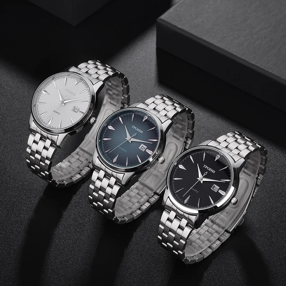Cocktail Mens Watches Brand Luxury Fashion Business Quartz Watch Men Sports Full Steel Waterproof Black Clock Relogio Masculino