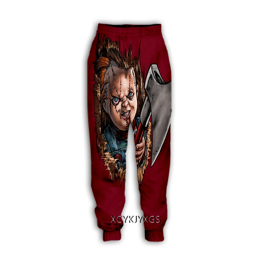 xinchenyuan New Creative Horror Chucky 3D Print Casual Pants Sweatpants Straight Pants Sweatpants Jogging Pants Trousers K05