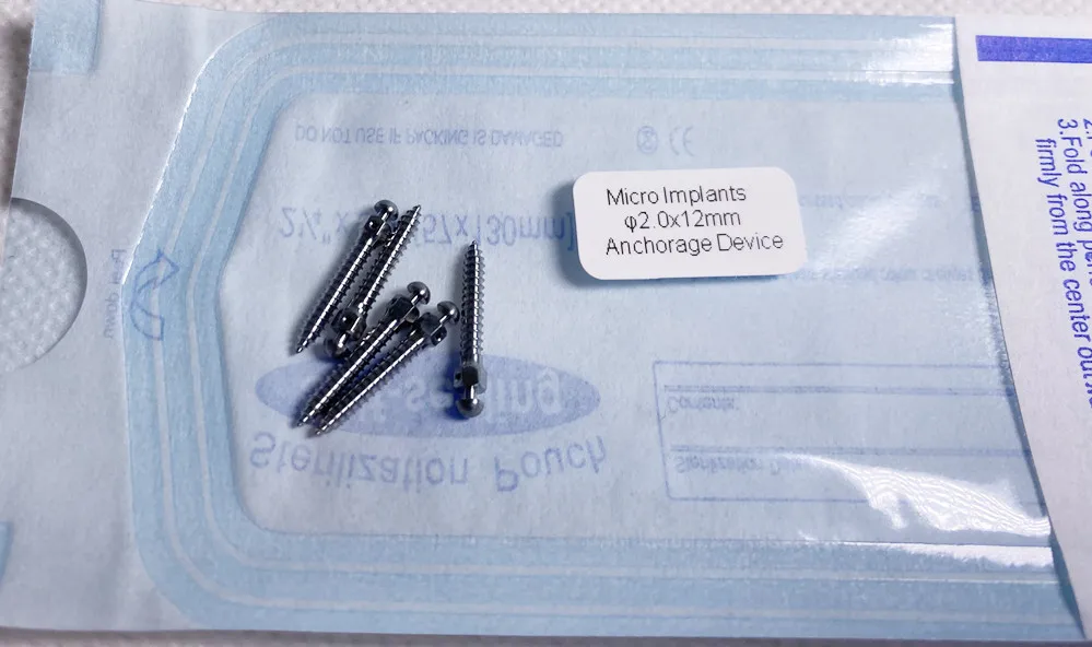 

φ2.0X12mm TC4 Dental Orthodontic Self-Drilling Titanium Alloy Micro Implants Mini Screws