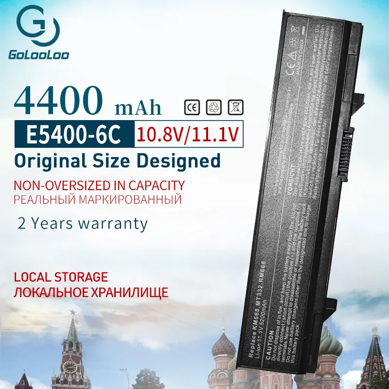 

11.1v 4400 mAh Battery For dell Latitude E5400 E5410 E5500 E5510 0RM668 312-0762 312-0769 312-0902 451-10616 451-10617 KM668