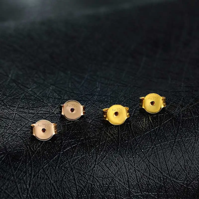 

New Arrival 18K Yellow Gold Earrings Back Women AU750 Gold Earrings Back