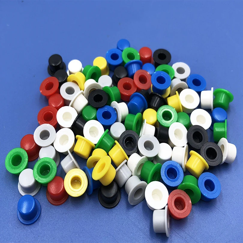 100pcs/lot 6 mm*6 mm Switch Hat Inner diameter 3.1 Switch Power Cap Button Cap 6X6 Switch Reset Button Cap