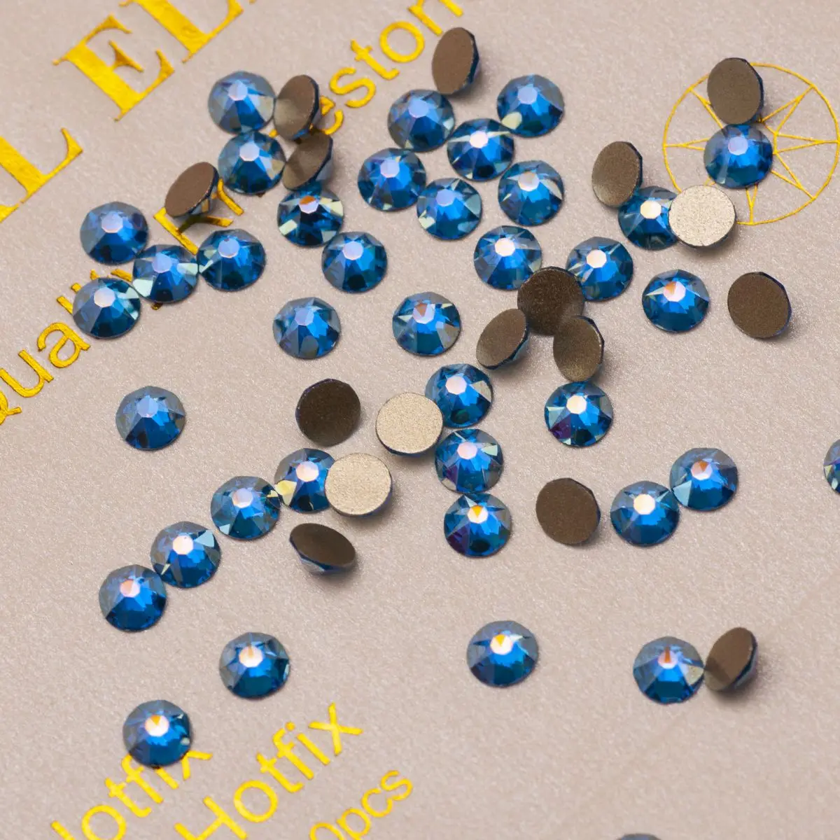 YANRUO 2088 Cold New Element AB Strasssteine, nicht heißklebend, flache Rückseite, SW Gems, zum Aufkleben auf Nägel, Kristalle für Bastelarbeiten – Detail 16