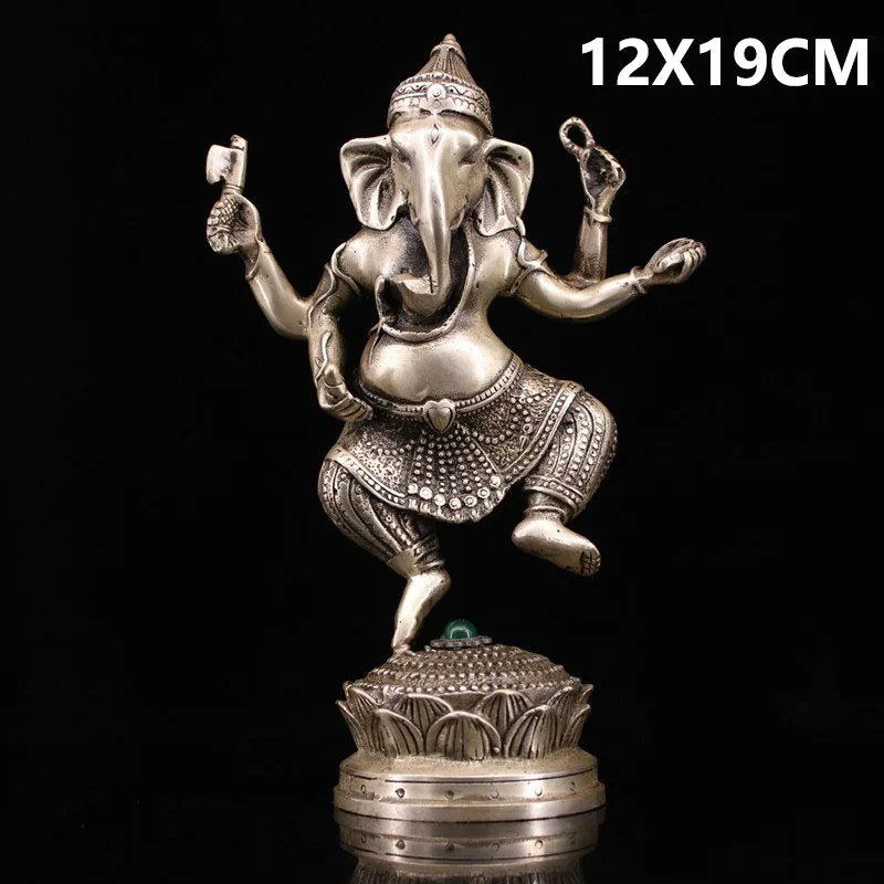 

Pure Copper Thai Elephant Trunk Statue of The God of Wealth The Home Club Enshrines Tantric Ganesha Statues Decoracion Hogar