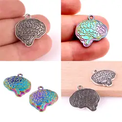 20pcs Antique Medical Organ Brain Pendant Charms For Necklace Bracelet Handmade Jewelry Making Accessories 23252