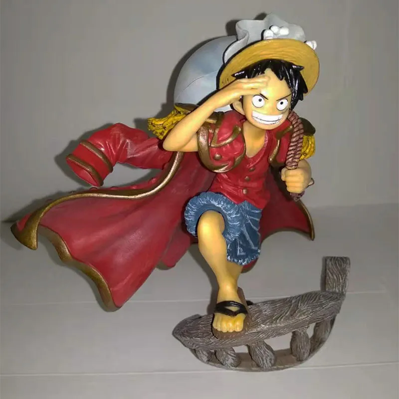 One piece The war on top Monkey D Luffy shape of battle 15cm toy Furnishing articles models